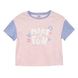 KIABI Girls Typography Printed Pure Cotton T-shirt-image-97