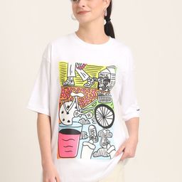 abnorml. Unisex Printed Applique T-shirt-46