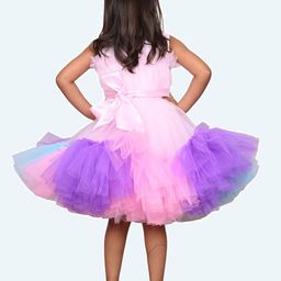 Modish Net Fit & Flare Dress image 3