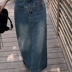 StyleCast Pure Cotton A-Line Maxi Skirts-15