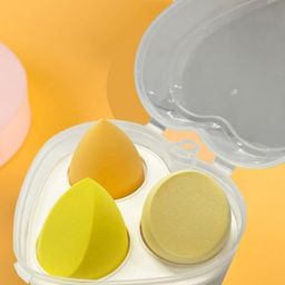 FEELHIGH Set Of 3 Makeup Blender Sponge With Heart Shape Box image 5