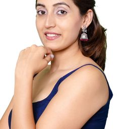 Shining Jewel - By Shivansh Contemporary Jhumkas Earrings-picture-37
