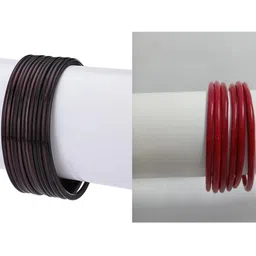 1ST TIME Set Of 18 Brown Alloy Bangles-picture-18