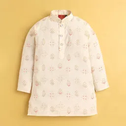 Jeetethnics Boys Ethnic Motifs Printed Regular Kurta with Pyjamas image 5