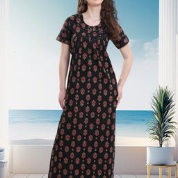 QUIRA Printed Maxi Nightdress-image-57
