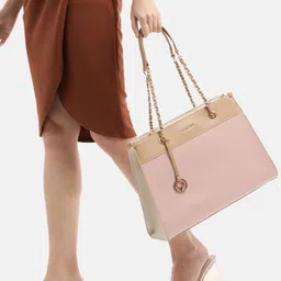 Allen Solly Structured Colourblocked Handheld Bag image 3