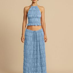 JC Mode Self-Design Crop Top With Skirt-picture-24