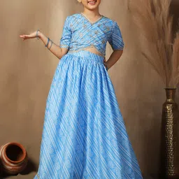 BAESD Girls Embroidered Ready to Wear Lehenga &-picture-18