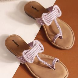 DressBerry Women Embellished One Toe Casual Flats-image-92