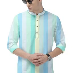 ISUEL FAB Men Blue Cotton Shirts-picture-39