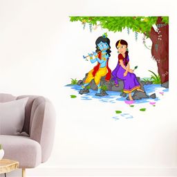 Aura Green & Red Self Adhesive Wall Sticker-10