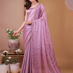 Sanwariya Silk Solid Beads and Stones Pure Silk Saree-image-17