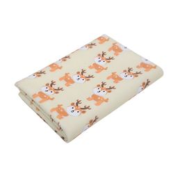 AHC Beige & White Printed Breathable Mattress Protector-image-89