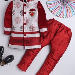 BAESD Boys Embroidered Mandarin Collar	Sherwani Set-55