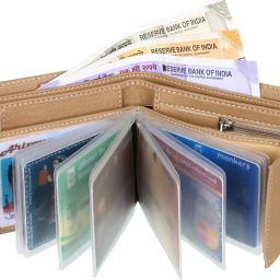 Men Casual Beige Artificial Leather Wallet-image-43