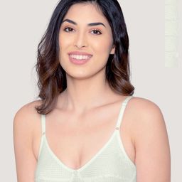 Kalyani Elin Women Pack of 5 Polka Dot Seamless Non Padded Cotton Bra-picture-25