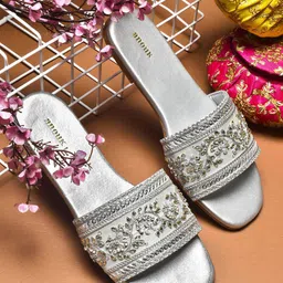 Anouk Women Embellished Open Toe Flats-57