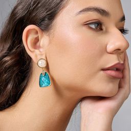 Kushal's Fashion Jewellery Gold-Plated Zircon Studded Classic Drop Earrings-picture-28