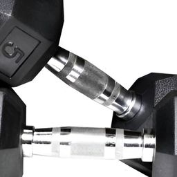 HackerX 2-Pcs Rubber Coated Dumbbells - 5 kg Each-56