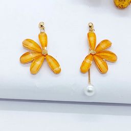 AVANT-GARDE PARIS Gold-Plated Pearls Beaded Floral Drop Earrings-image-36