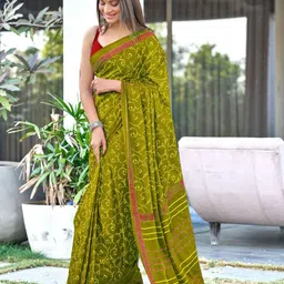 Anouk Floral Printed Pure Cotton Saree-43