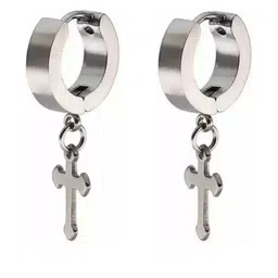 shobhram Unisex Silver Earrings-49
