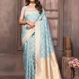 KALINI Ethnic Motifs Zari Saree-picture-2