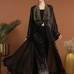 RIRASA Top & Trousers With Embellished Shrug Co-Ords-10