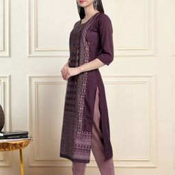 Anouk Rustic Pack Of 2 Printed Round Neck Kurtas image 3