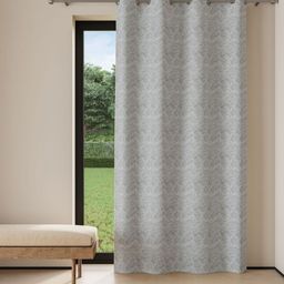 DDecor Silver-Toned Black Out Door Curtain-image-51