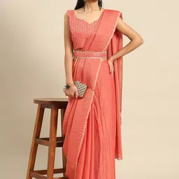 KALINI Embellished Solid Party Wear Saree-picture-14