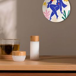 THE QUIRKY HOME White Abstract Human With Cosmic Nature Printed Ceramic Wall Decor-image-86