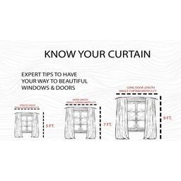 Aura White & Red 2 Pieces Abstract Printed Window Curtain image 5