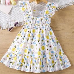 YK Print Fit & Flare Dress-image-84