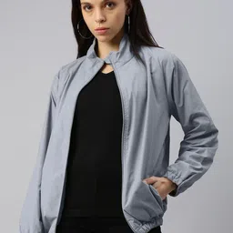 Kaali Peeli Women Solid Lightweight Bomber Jacket-image-74