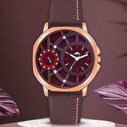 DOUBLERUN Men Patterned Dial Watch H05NMT-48-54