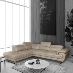 casacraft from pepperfry Haiden Leatherette RHS Sectional Sofa (3+ Lounger) in Cream Colour-picture-17