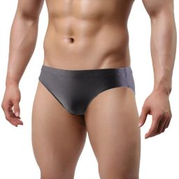 Solid Men Black Swimsuit-image-5