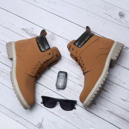 HUNK High Ankle Riding & Hiking Boots For Men-image-20
