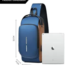 Shoulder bag and blue golden blackpack Rucksack- 3 L-image-48