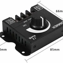 goodsbazaar LED Switch Dimmer Controller for Led Strip Single Color LED Strip Lighting Lamp 30 A Rotary Dimmer image 5