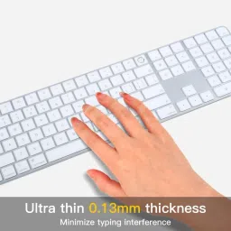 Saco Keyboard Cover Skin for 2024 New Magic Keyboard with Touch ID Numeric Keypad Model A3119 Ultra Thin Keyboard Protector Keyboard Skin image 4