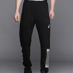 ASICS Men Striped & Brand Logo Printed Mid-Rise Training Joggers-image-29