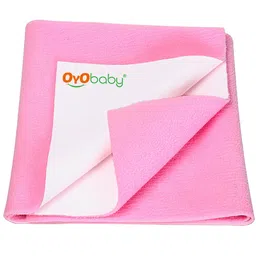 OyO Baby Pink Cotton Waterproof Bed Protector-image-57
