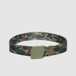 HIGHLANDER Men Green & Pink Camouflage Print Belt-image-30