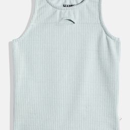 Happy Faces Kids Girls Striped Pure Cotton T-Shirt-image-98