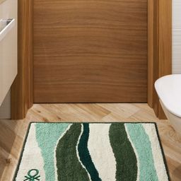 United Colors of Benetton Green 2300 GSM Safari Cotton Anti-skid Bathmat-image-31