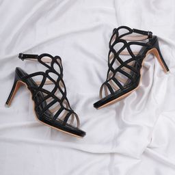 Sherrif Shoes Woman Black Party Stiletto Gladiators-image-109