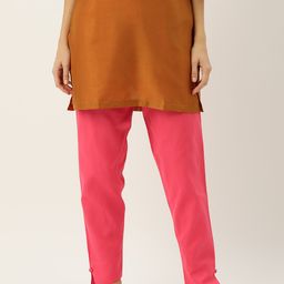 HASRI Women Solid Pure Cotton Trousers-image-95