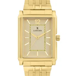 L LOGUES Men Brass Dial & Bracelet Style Straps Analogue Watch G E-459 YM-13-29